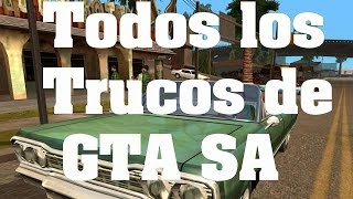 GTA San Andreas  Todos los trucos claves y códigos PS2XBOXPCPS3PS4 [upl. by Nwahsek704]