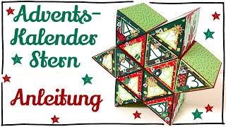 AdventskalenderStern  tutorial  deutsch [upl. by Maxim824]