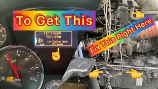 How To Remove and Replace Temp Sensor 2019 Kenworth T680  Solve No Parked Regen  MX13 ISX15 [upl. by Selry]