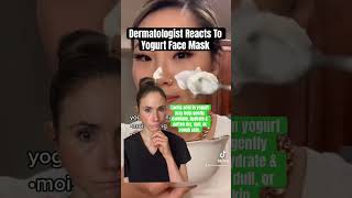 Dermatologist reacts to yogurt face mask dermatologist [upl. by Nale]