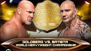 batista vs goldberg wwe wwe wwesuperstar wresting [upl. by Hinze901]