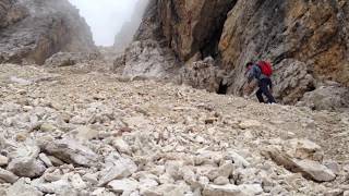 Italy  Climbing Piz Boe Dolomites [upl. by Noirb]