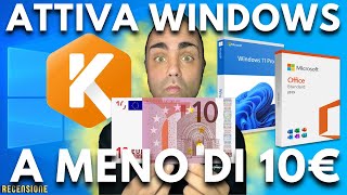 Come ACQUISTARE LEGALMENTE una licenza Windows e Office a meno di 10€  keysfancom [upl. by Pepito]