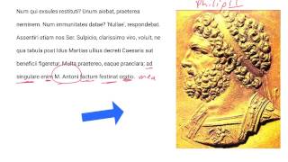 LatinPerDiem Latin Lessons Cicero In Marcum Antonium 4 [upl. by Arrat]