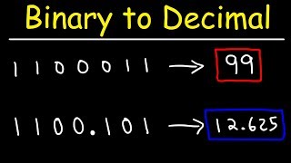 How To Convert Binary To Decimal  Computer Science [upl. by Lulu423]