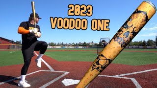 Hitting with the 2023 DeMarini Voodoo One  BBCOR Baseball Bat Review [upl. by Artenahs328]