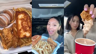 RAISING CANES MUKBANG ASMR  TIKTOK FOOD COMPILATION  LUNA ASMR [upl. by Pentheas958]