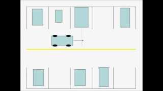 DRIVING  CONDUIRE  3  Stationnement Reculon Backup Parking 90 degrees ec XLACE HelpAidewmv [upl. by Hatcher]