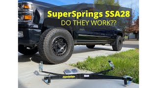 REVIEW SuperSprings SSA28 on my 2014 Silverado 1500 [upl. by Eads584]