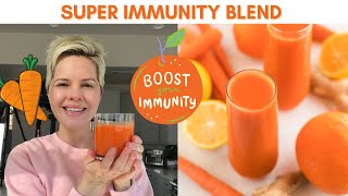 Carrot Juice Recipe with Orange amp Ginger  IMMUNEBOOSTING [upl. by Eirehc759]