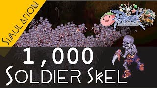 Ragnarok Online Simulation 1000 SOLDIER SKELETON Farming zeny [upl. by Trilbee585]