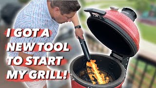 The best Charcoal lighter review LOOFT LIGHTER A New Way to light my Kamado Joe [upl. by Drarig]