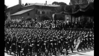 La grande parata militare in Via dellImpero per la celebrazione della Festa dello Statuto [upl. by Gosselin961]