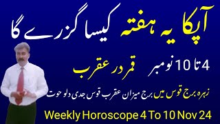 Your Weekly Horoscope November 410 2024 Libra to Piscesastrologersaeedulhassan [upl. by Teyugn]