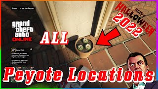 🔥 All Peyote Plant Locations GTA 5 Online 2022 Happy Halloween [upl. by Trina]