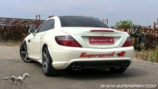 Mercedes R172 SLK 250 CGI  Supersprint Catback System [upl. by Anilek]