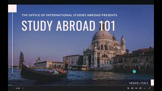 Study Aboad 101 Video [upl. by Mandle]