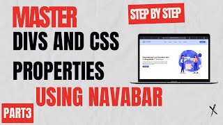 Master Divs and CSS Properties by Building a Navbar  Step by Step Tutorial [upl. by Storm]