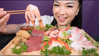 SASHIMI PLATTER ASMR EATING SOUNDS NO TALKING  SASASMR [upl. by Kahn249]