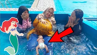 KAGET TIBATIBA KONTRAKSI MAMAH LENNY HAMIL MELAHIRKAN BAYI DI KOLAM RENANG [upl. by Barra]