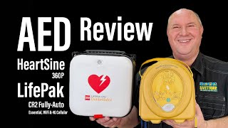 AED Review HeartSine 360P amp LifePak CR2 Fully Auto Essential WiFi 4G Cellular SafetyQuip Australia [upl. by Nylidnarb]