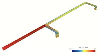 Flow Through Duct CFD Simulation  Generalized Cylinder Meshing  Head Loss Estimation  STARCCM [upl. by Korry]