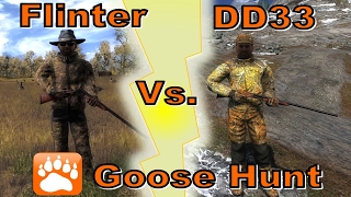 Flinter vs DD33 Goose Hunt Pt1  theHunter Classic 2017 [upl. by Lehcyar]