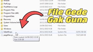 Cara Menghapus File Besar quothiberfilsysquot Yang Makan Space Harddisk di PC  Windows [upl. by Suivat303]