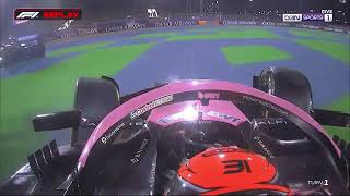 Nico Hulkenberg y Esteban Ocon chocan a Franco Colapinto  Qatar 2024 [upl. by Oah]