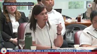 Sara Duterte questions the 5day detention extension of OVP chief of staff Zuleika Lopez [upl. by Nabatse]