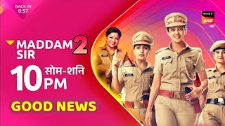 Madam sir season 2 Episode 1 promo releasing date Cast Story promo full information [upl. by Epolulot]