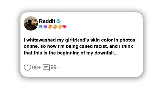 I whitewashed my girlfriends skin color in photos onlinereddit shorts viral [upl. by Assenov713]