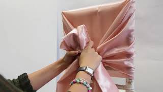 Taffeta Chair Hoods  How to Tie [upl. by Melisenda380]