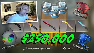 THE MOST EXPENSIVE ITEMS EVER UNBOXED CSGO CASE OPENING OVER 250000 UNBOXED [upl. by Nalyorf919]