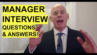 MANAGER Interview Questions and Answers How to PASS a Management Job Interview [upl. by Niletac]