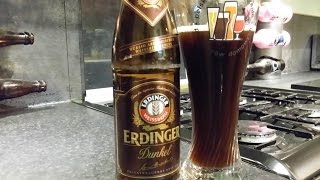 4K Erdinger Weissbier Dunkel  German Craft Beer Review [upl. by Nairret]