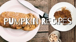 Vegan Pumpkin Recipes  Five Warming and Original Autumn Dishes [upl. by Lorelie]