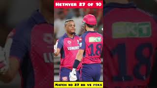 Shimron hetmyer 27 of 10 balls  hetmyer batting ipl  hetmyer sixes short shorts youtubeshorts [upl. by Azelea]