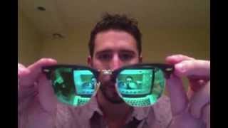 RayBan Clubmasters Flash Mirror Colored Lenses Review RB 3016 [upl. by Pollard967]