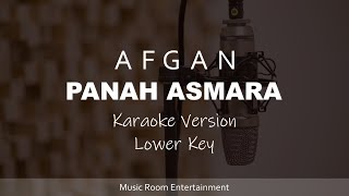 Panah Asmara  Afgan Karaoke Songs With Lyrics  Lower Key [upl. by Adnahsat445]