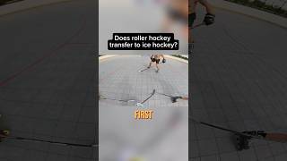 Does roller convert to ice hockey Full video out now 😁 hockey kazxi [upl. by Llevel]