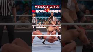 Valhalla Solid kicks tripleh wwe2k24malevsfemale wwe2k24gameplay wwenxt wweraw smackdawn nxt [upl. by Adniram]