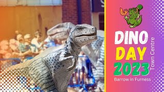 Dino Day Barrow in Furness Town Centre 2023 [upl. by Ennayt395]