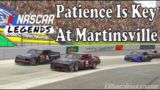 iRacing  87 NASCAR Legends at Martinsville  100 Laps  Starting 10th [upl. by Yedoc]