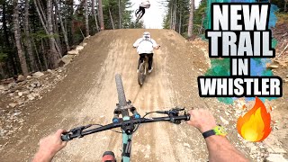 RIDING A BRAND NEW MTB JUMP TRAIL IN WHISTLER [upl. by Ogata512]