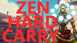 Hard Carrying with Zenyatta in Overwatch 2 [upl. by Kannry298]