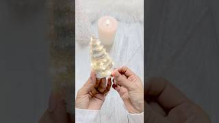 Easy Mini Christmas Tree Decoration🎄 christmas diy youtubeshorts christmasdecor shorts [upl. by Retrac]