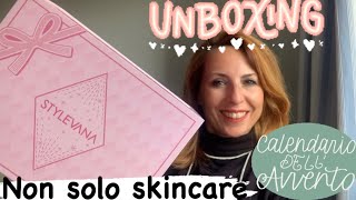 STYLEVANA 🤍UNBOXING CALENDARIO DELL’AVVENTO non solo skincare [upl. by Sura]