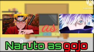 Naruto friends and sensei react to naruto as gojo part1gacha club [upl. by Revert]