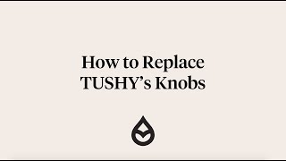 How to replace TUSHY Bidet Knobs [upl. by Irabaj27]